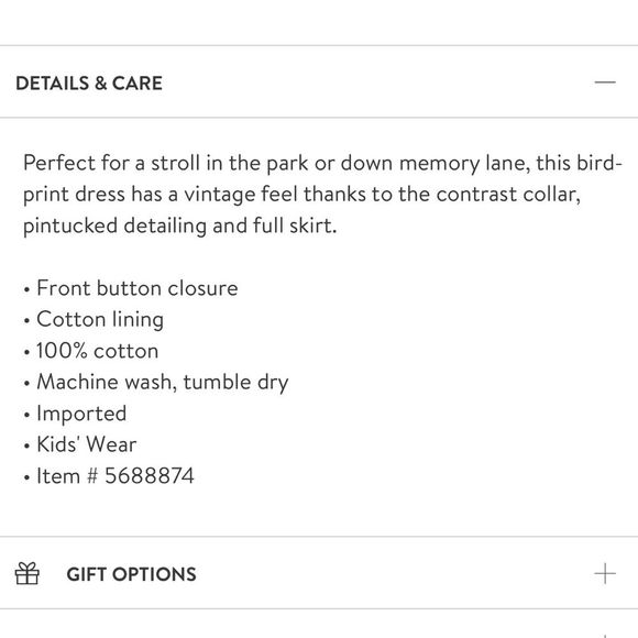 Mini Boden Blue Dress with Coral Collar - Picture 4 of 8